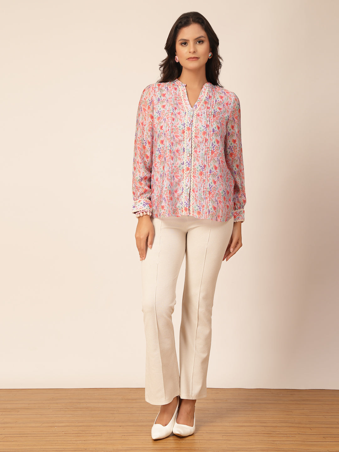 Gipsy Pink Floral Rayon Tunic