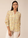 Gipsy Yellow Floral Rayon Tunic