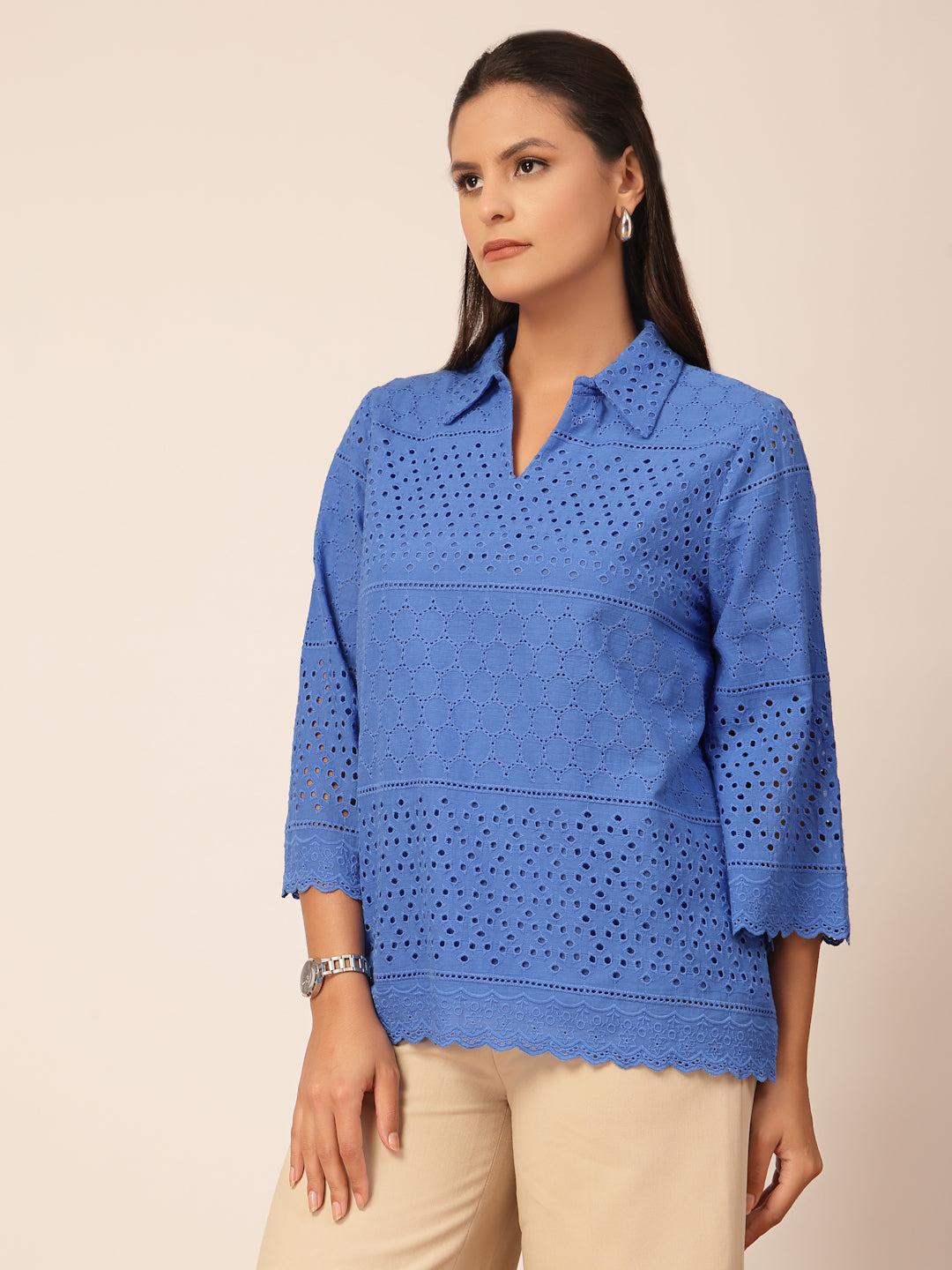 Gipsy Cobalt Blue Cotton Tunic