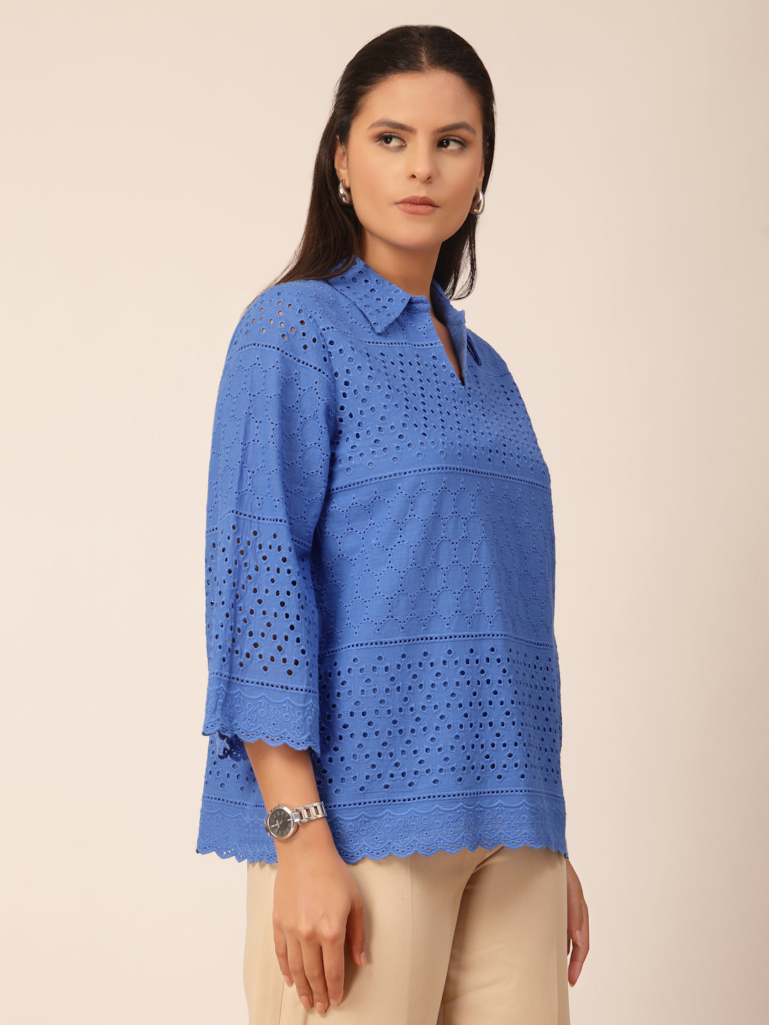 Gipsy Cobalt Blue Cotton Tunic