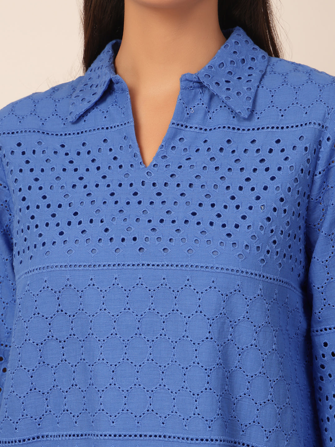 Gipsy Cobalt Blue Cotton Tunic