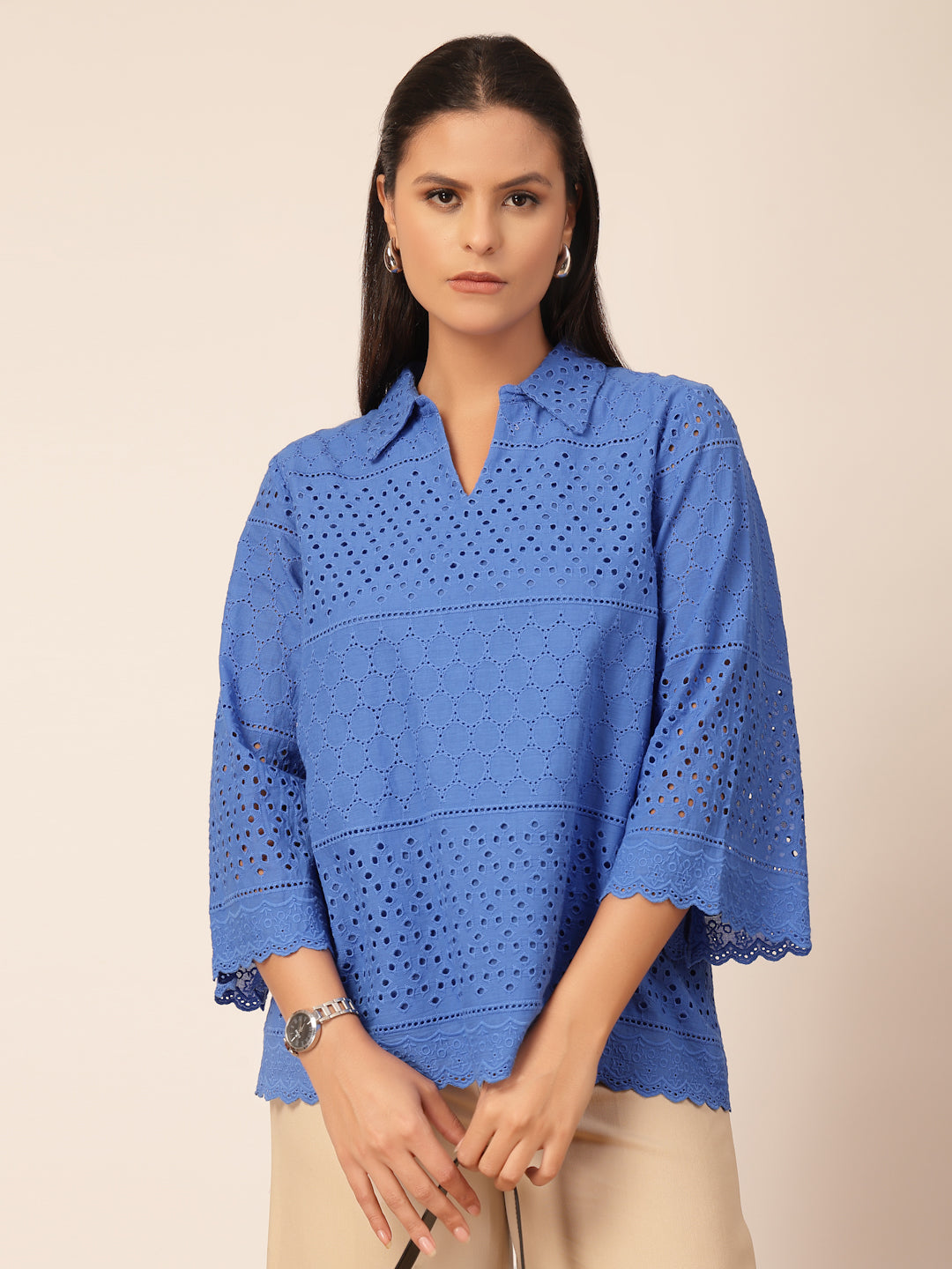 Gipsy Cobalt Blue Cotton Tunic