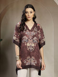 Gipsy Brown Placement Print Kaftan
