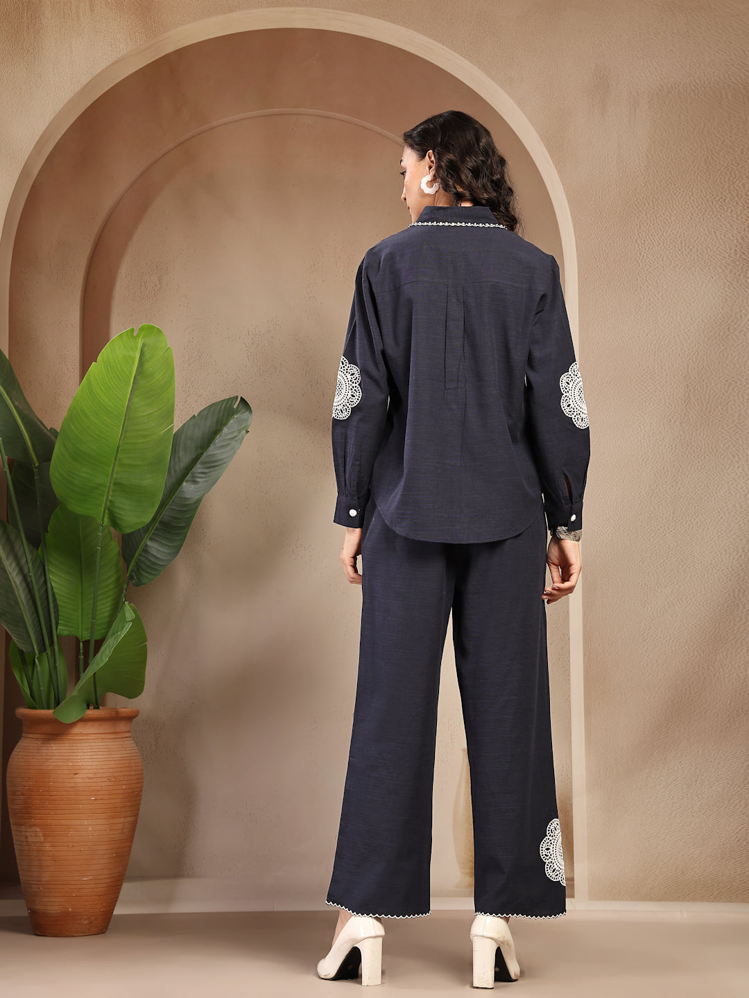 Gipsy Navy Solid Cotton Cord Set