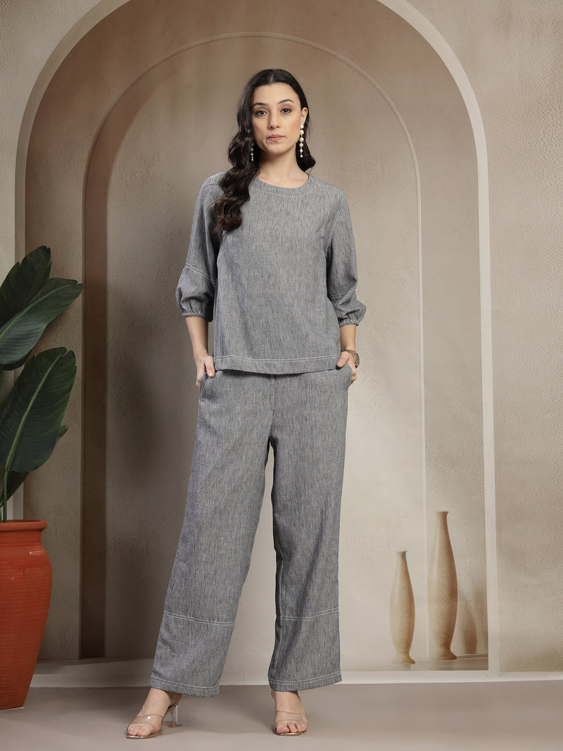 Gipsy Black Chambray Utility Co-ord Set