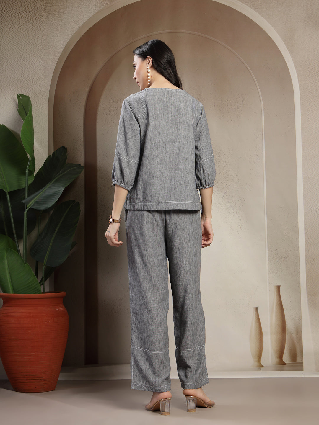 Gipsy Black Chambray Utility Co-ord Set