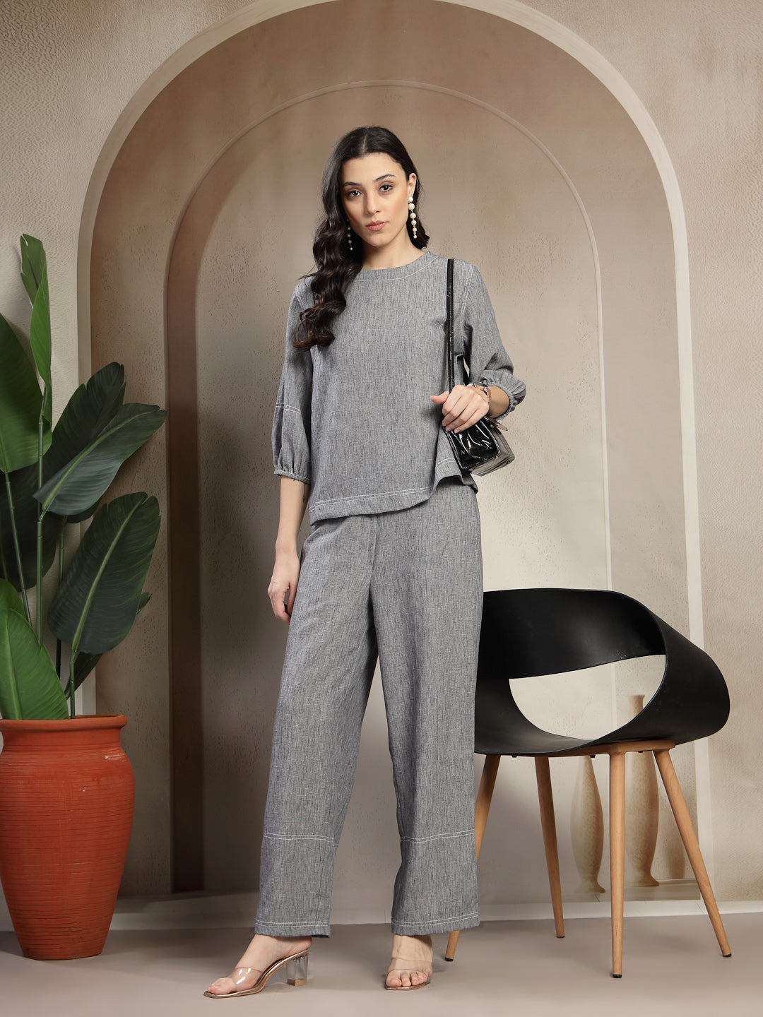 Gipsy Black Chambray Utility Co-ord Set