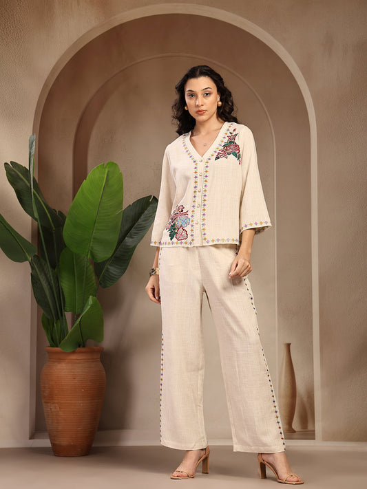 Gipsy Natural Solid Viscose Cord Set