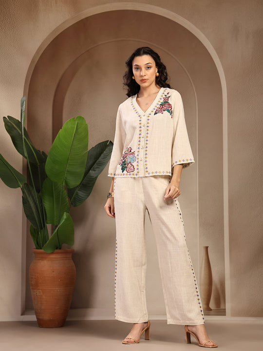 Gipsy Natural Solid Viscose Cord Set