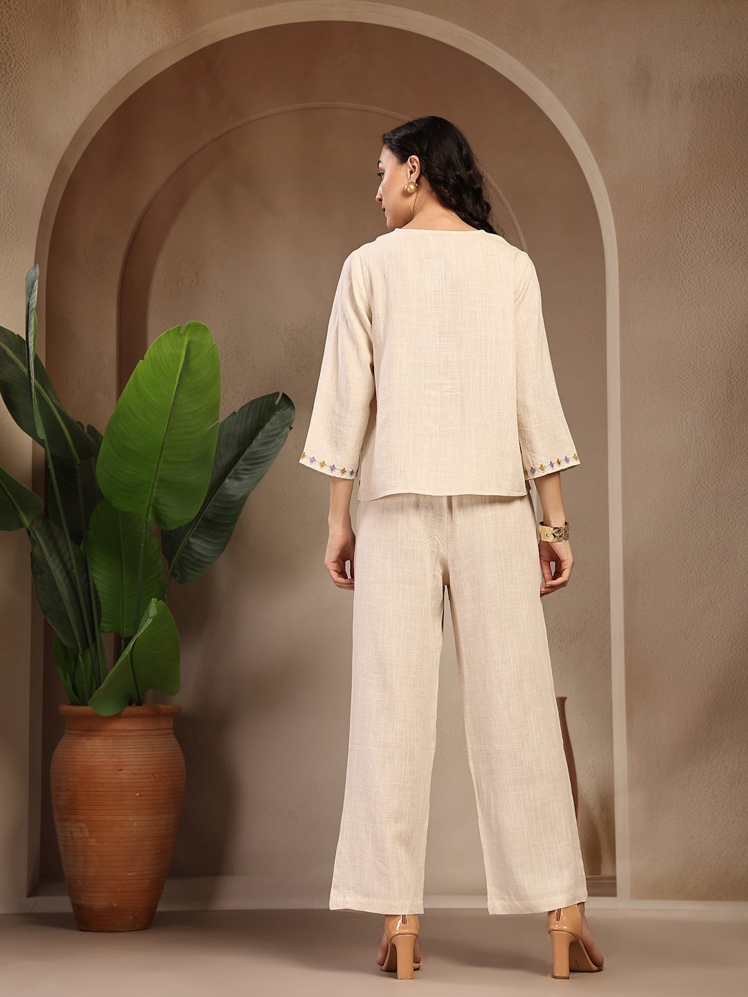 Gipsy Natural Solid Viscose Cord Set