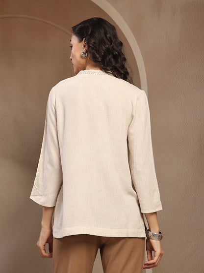 Gipsy Natural Solid Linen Tunic