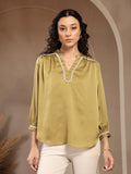 Gipsy Lime Green Plain Tunic