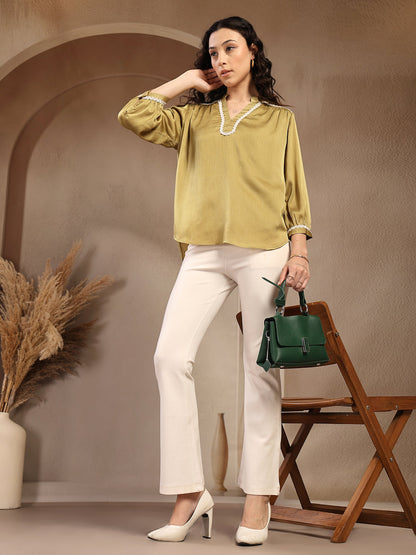Gipsy Lime Green Plain Tunic