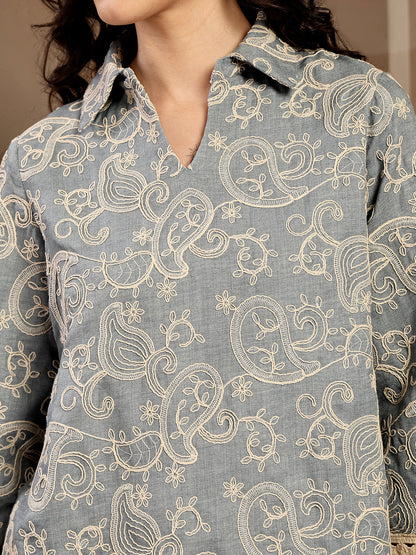 Gipsy Sage Embroidery Rayon Tunic
