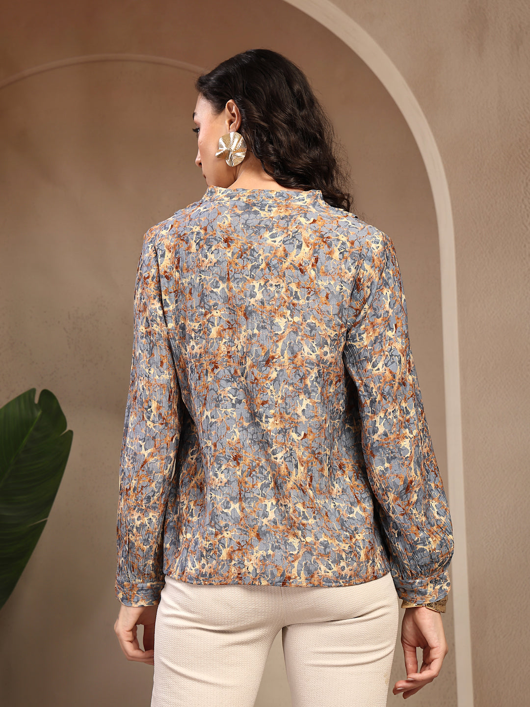 Gipsy Blue Floral Printed Tunic