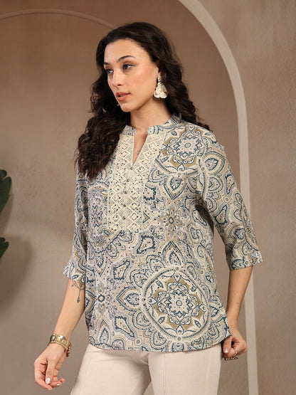 Gipsy Blue Printed Tunic