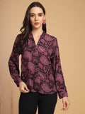 Purple Top For Gipsy Woman Stylish And Cozy Winter Collection