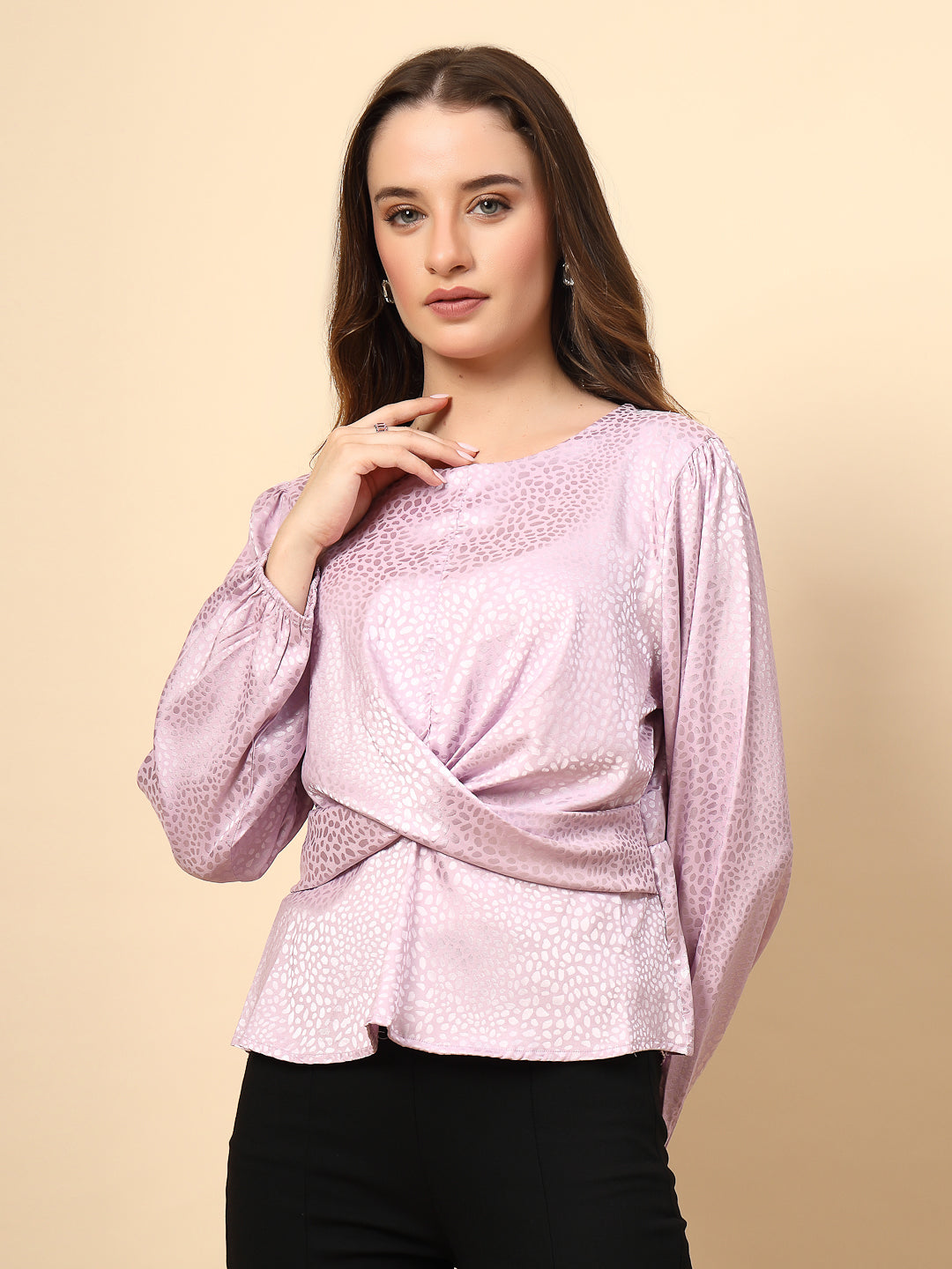 Rose Top with Front Fabric Knotting