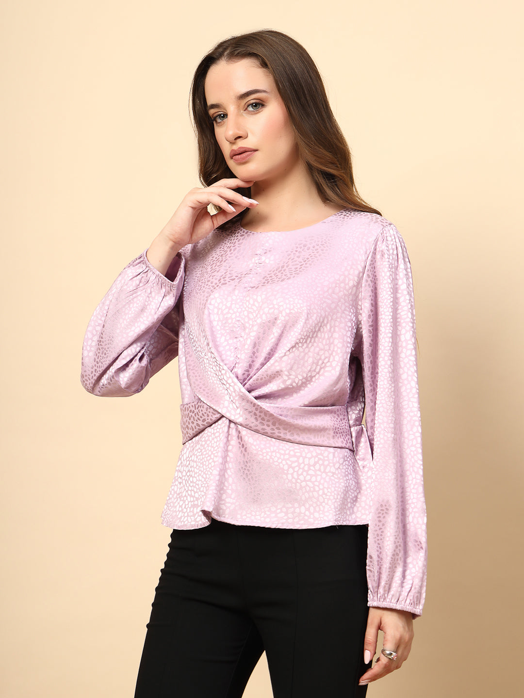 Rose Top with Front Fabric Knotting
