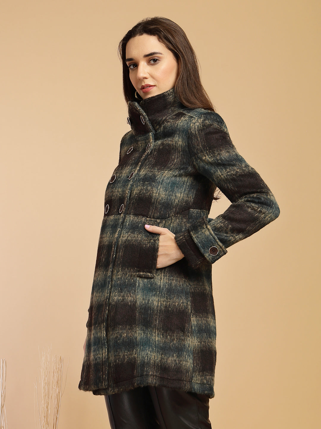 Olive Coat For Gipsy Woman Stylish And Cozy Winter Collection