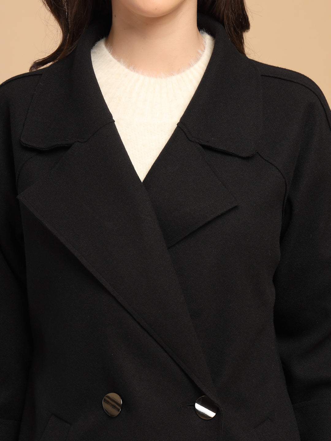Black Coat For Gipsy Woman Stylish And Cozy Winter Collection