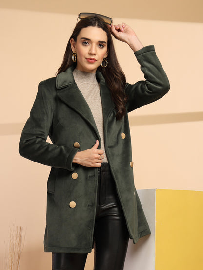 Olive Coat For Gipsy Woman Stylish And Cozy Winter Collection