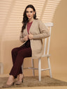 Khaki Cape For Gipsy Woman Stylish And Cozy Winter Collection