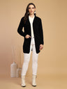 Black Long Cardigan For Gipsy Woman Stylish And Cozy Winter Collection