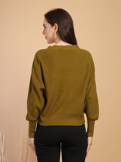 Mustard Short Cardigan For Gipsy Woman Stylish And Cozy Winter Collection