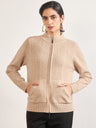 Light Khaki Cotton Knitted Sweater