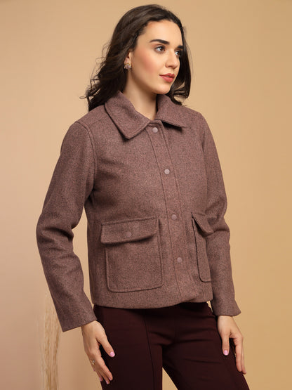 Pink Jacket For Gipsy Woman Stylish And Cozy Winter Collection