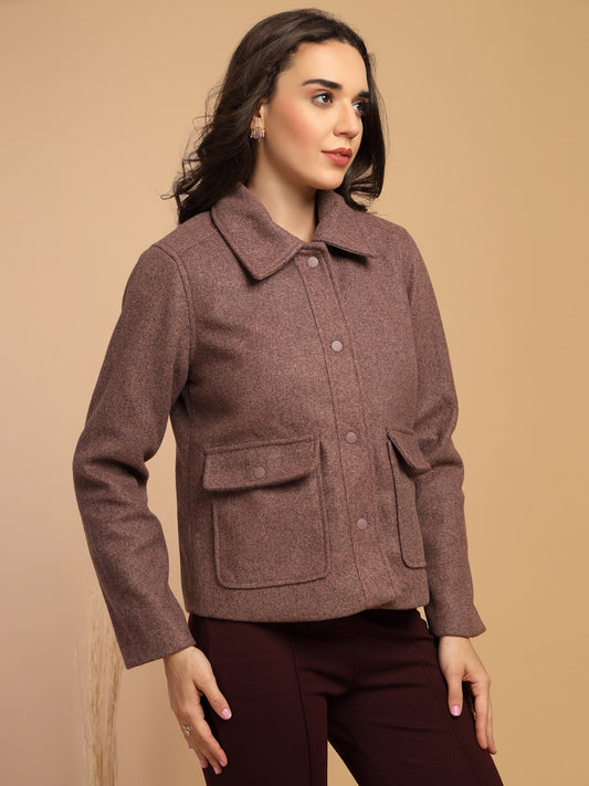 Pink Jacket For Gipsy Woman Stylish And Cozy Winter Collection