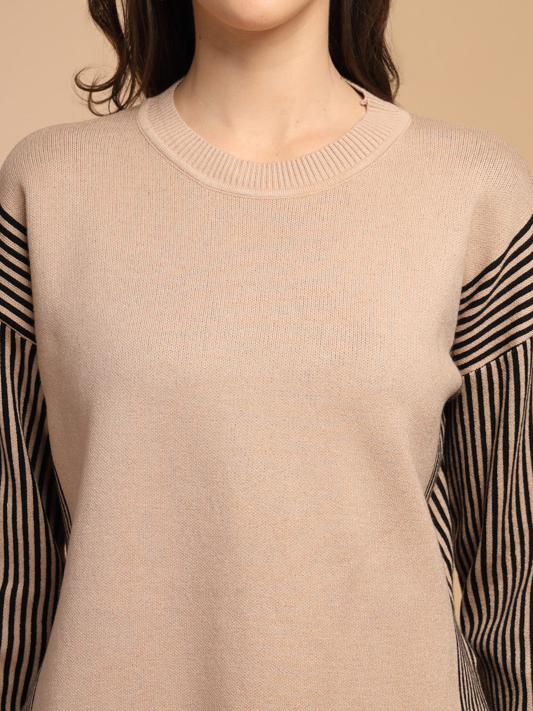 Beige & Black Co-Ord Set For Gipsy Woman Stylish And Cozy Winter Collection