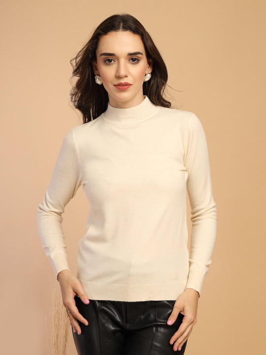 Cream Sweater For Gipsy Woman Stylish And Cozy Winter Collection