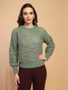 Green Sweater For Gipsy Woman Stylish And Cozy Winter Collection