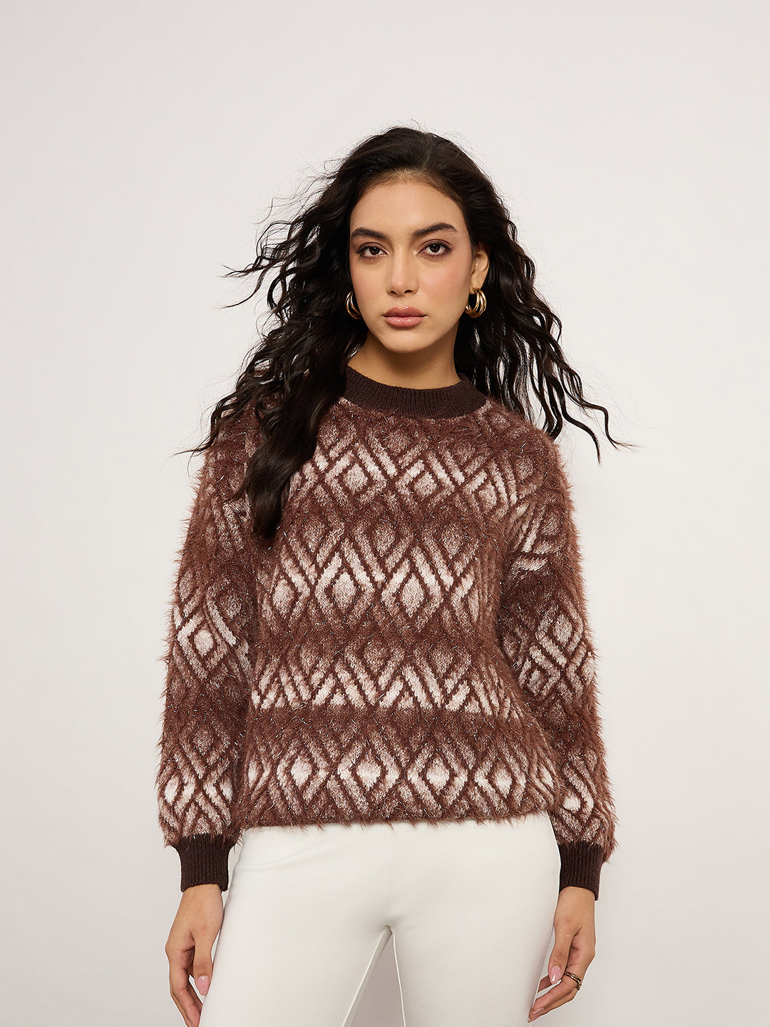 Black Animal Print Sweater
