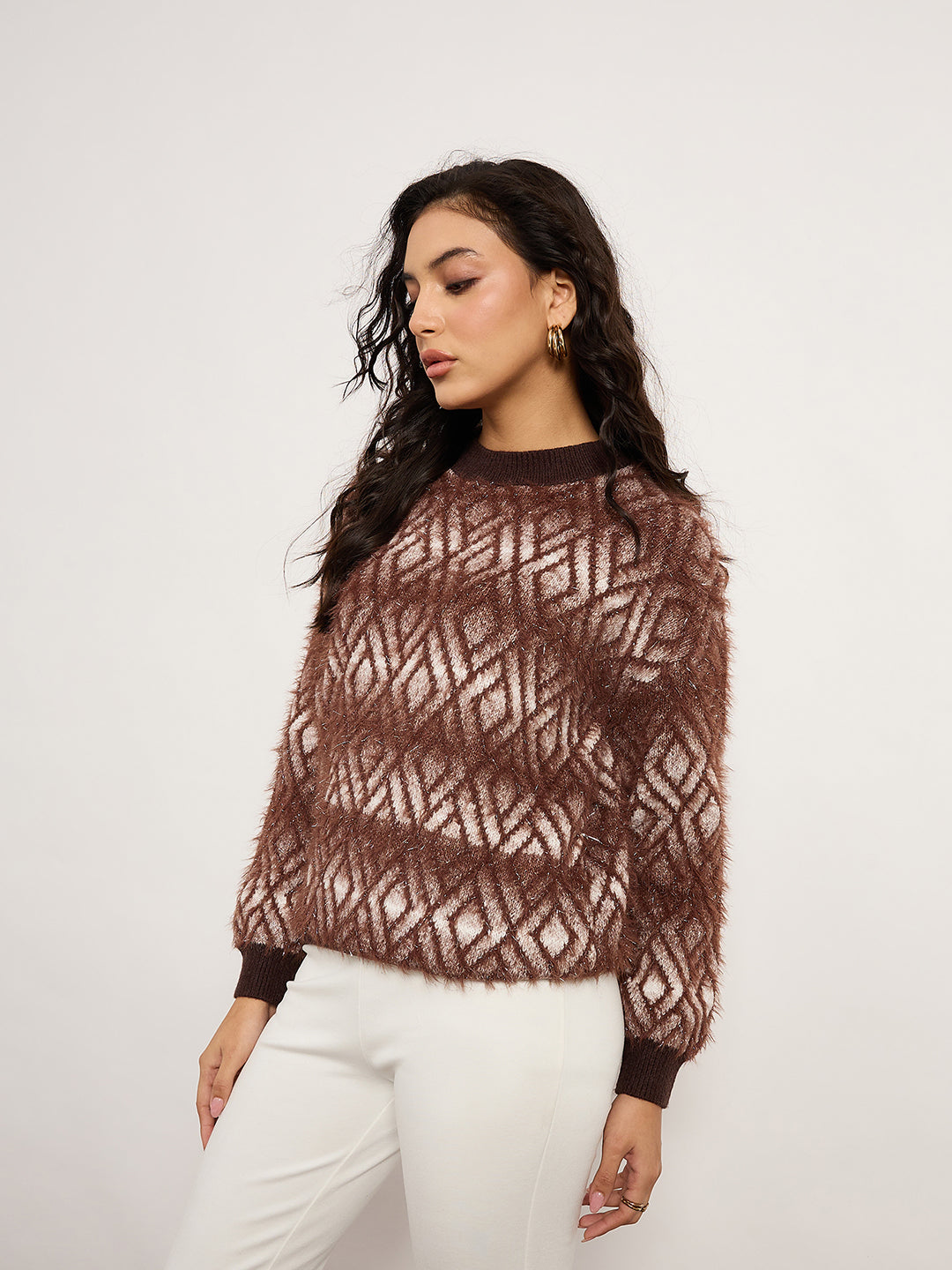 Black Animal Print Sweater