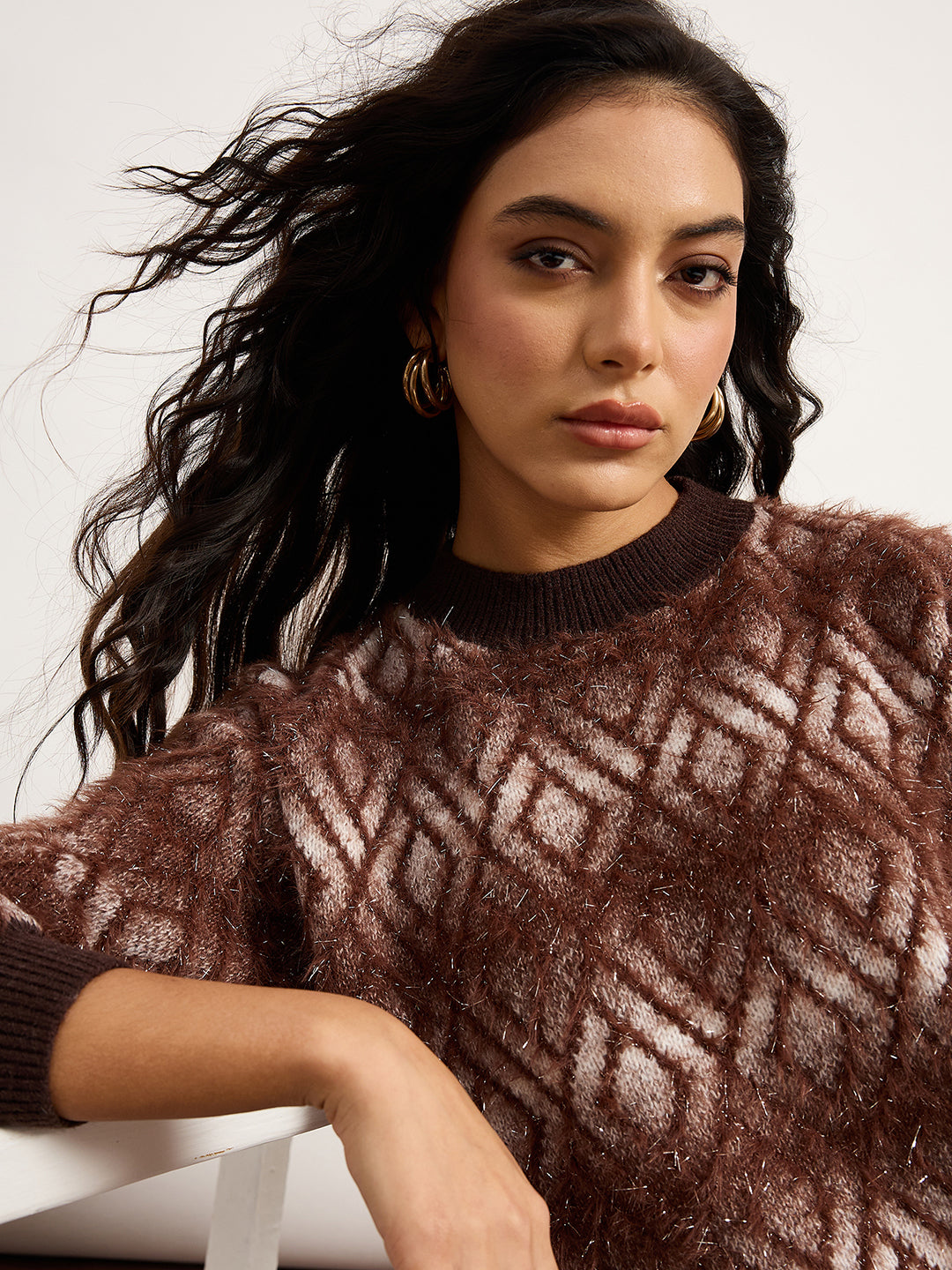 Black Animal Print Sweater