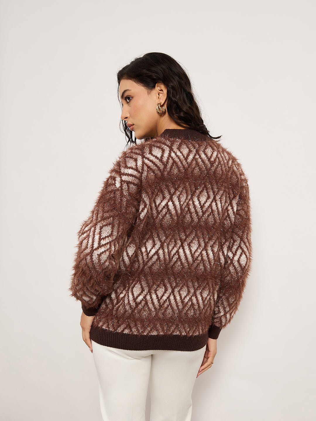 Black Animal Print Sweater