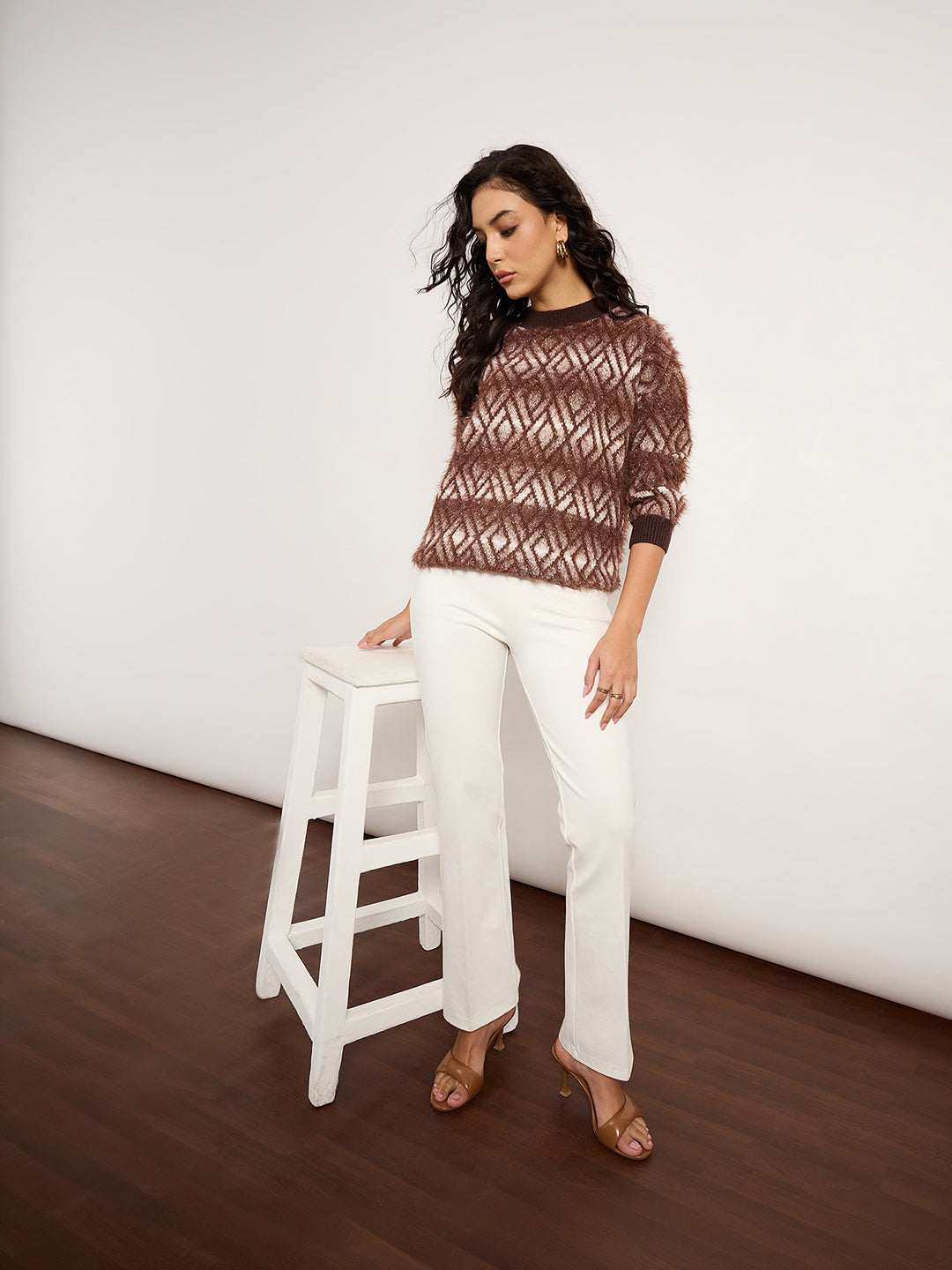 Black Animal Print Sweater
