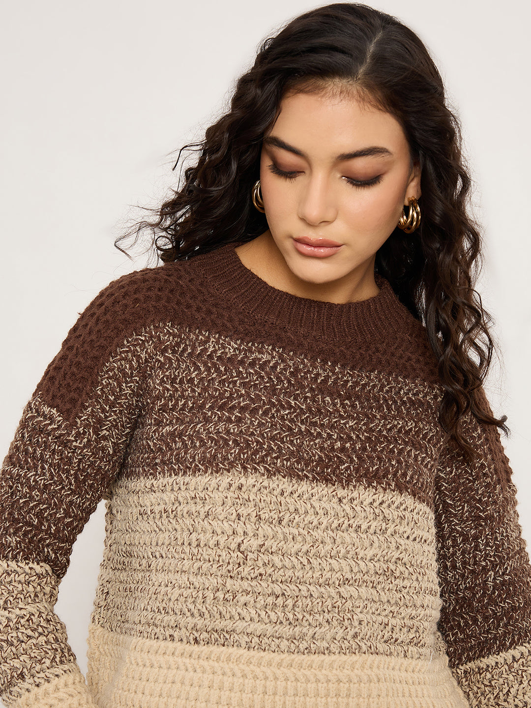 Coffee Ombre Melange Sweater