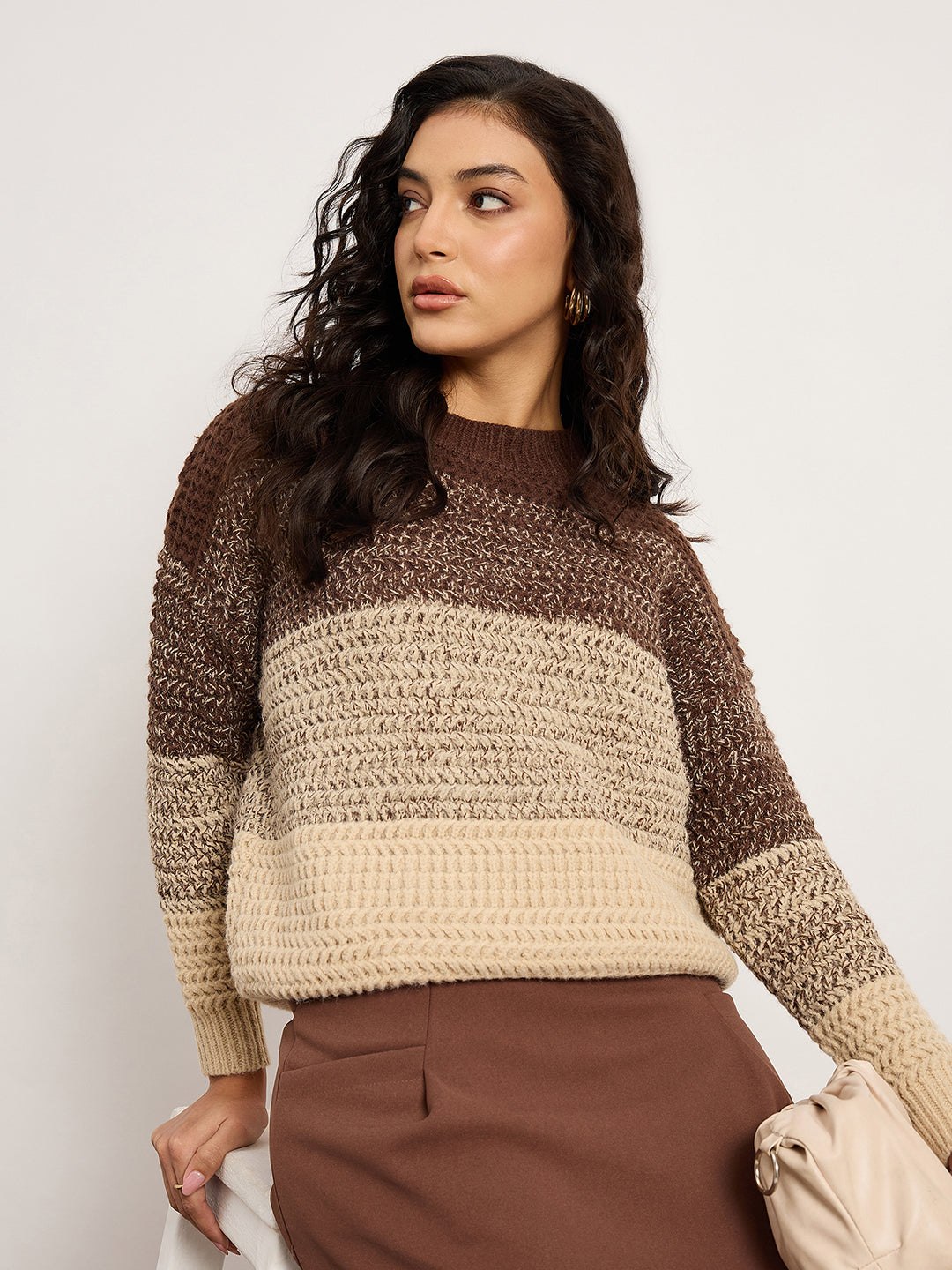 Coffee Ombre Melange Sweater