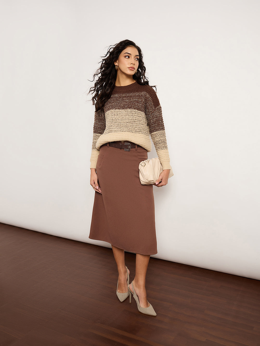Coffee Ombre Melange Sweater
