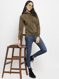 Gipsy Olive Butterfly Design Poly Cotton Sweatshirt