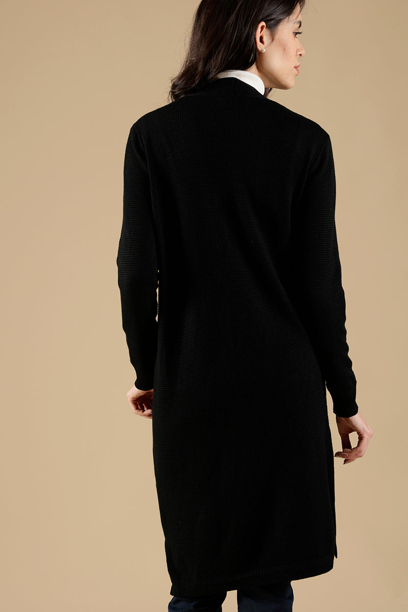 Gipsy Black Long Cardigan