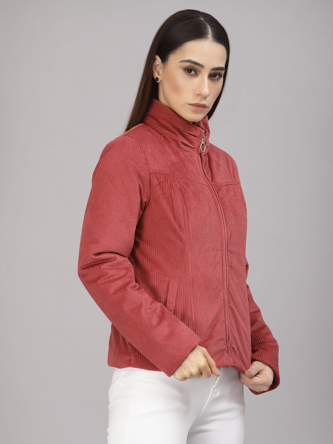 Rose Regular Fit Winter Jacket for Gipsy Women – Stylish & Cozy Winter Collection