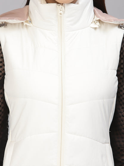 Ivory Regular Fit Winter Jacket for Gipsy Women – Stylish & Cozy Winter Collection