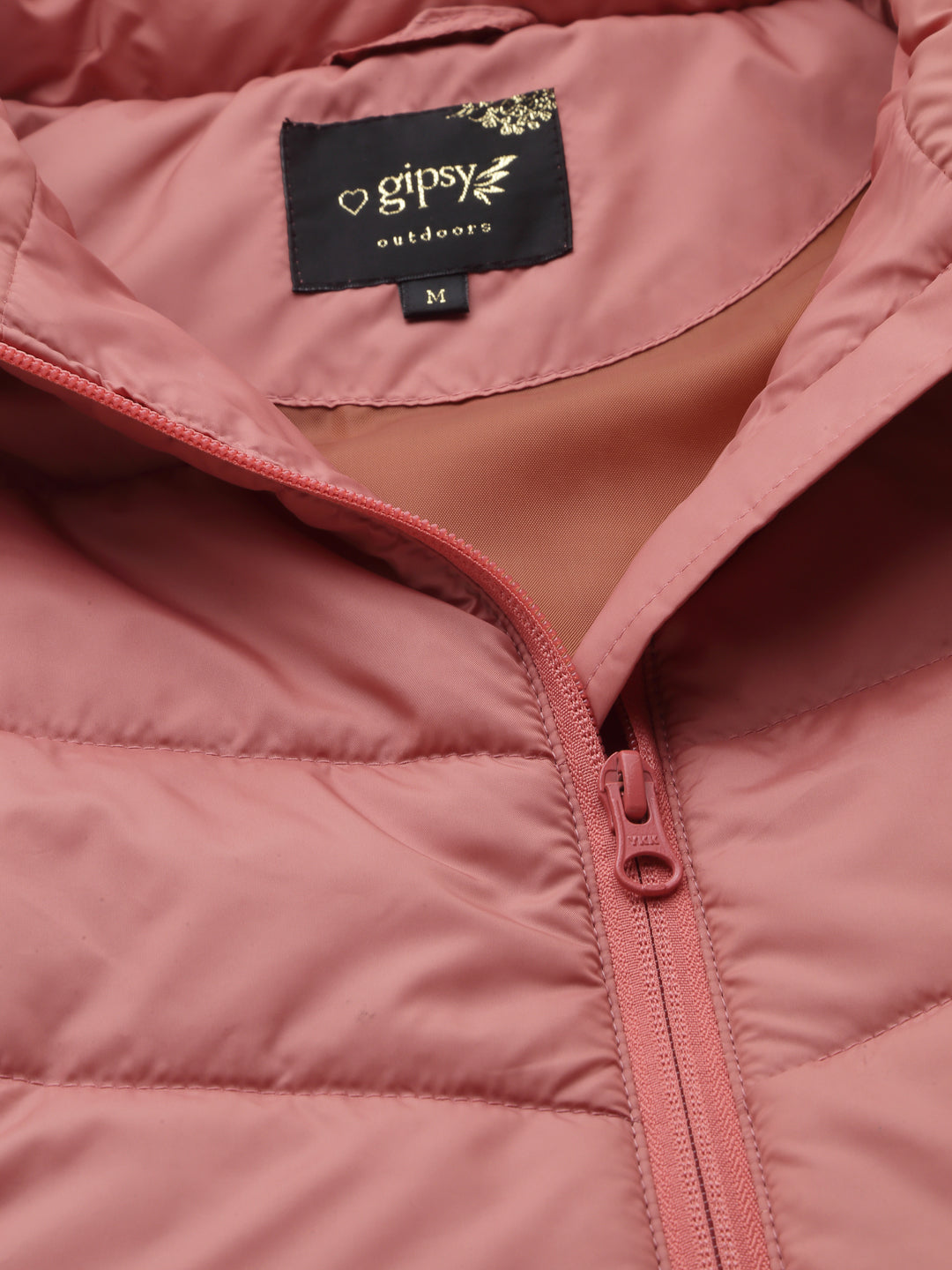 Salmon Pink Half Regular Fit Winter Jacket for Gipsy Women – Stylish & Cozy Winter Collection