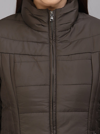 Olive Regular Fit Winter Jacket for Gipsy Women – Stylish & Cozy Winter Collection