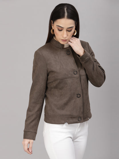 Olive Regular Fit Winter Jacket for Gipsy Women – Stylish & Cozy Winter Collection